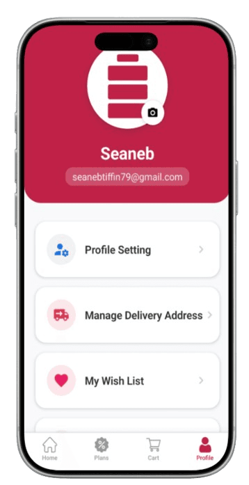 Tiffin Service App UI